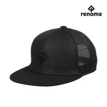[레노마골프]남성 로고 자수 스냅백 모자 RMACJ2803-199, BLACK