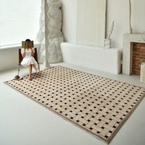 아가일 체크 러그 벨기에 카페트 북유럽 대형 사각