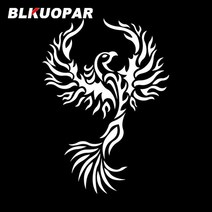 피닉스 버드 자동차 스티커에 대 한 BLKUOPAR 들어 Decals JDM assesires 유행 비닐 소재 방수 장식, 14 White G_01 8cm