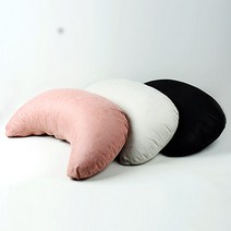 anco 앙코anco 배꼽쿠션 허그쿠션 미용실쿠션 수유쿠션 독서쿠션, 1개, B-011 앙코 바나나쿠션 자카드블랙