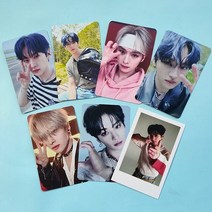 7 개/대 Kpop 스트레이 키즈 새 앨범 최대 사진 카드 컬렉션 엽서 HD 인쇄 LOMO 팬 편지지, OSS26800KP6-7PCS