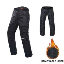 duhan 오토바이 바지 남성 방풍 보호 장비 motocross 바지 오토바이 승마 바지 pantalon 바이커 스키 모토 바지, xxl, 협력사, dk02 블랙 라이너