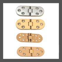 소형 가구 장식장 경첩 고급 다용도 미싱 정첩 반달 두께 2.4mm 30-80, 골드