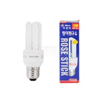 포커스 장미전구 삼파장 EL 15W, 주광색
