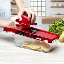 Vegetable Cutter 8 In 1 6 Dicing Blades Slicer Shredder Fruit Peeler Potato Cheese Drain Grater Chop, 라이트 그린, 라이트 그린