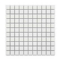자기질모자이크타일 크림화이트 무광 25mm 1장, 단품, 1개