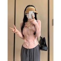 여자 후드집업 슬림핏 여성 데일리 초가을