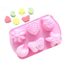 실리콘 몰드, 달나비별6구(실리콘몰드0128)