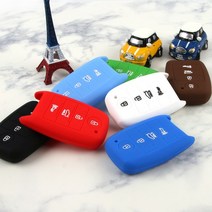 [3G MALL] 올뉴쏘렌토 K5 더뉴K3 니로 스마트키 실리콘 키케이스 실리콘키케이스, 브라운