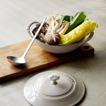 마리슈타이거 무쇠주물냄비 컬러 미니웍 18cm 무쇠뚜껑, 미니웍20cm(무쇠뚜껑) 아이보리