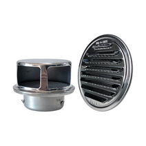 스텐 원형 루바 후드캡 방풍형 환기캡 외벽 마감재 환기구, 1개