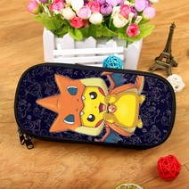 피카츄 필통 포켓몬스터 문구함 포켓몬 학생 연필 케이스 애니메이션 만화 연필 가방 대용량, 10