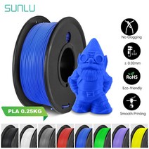 3D프린터필라멘트 SUNLU PLA 3D 필라멘트 250G 펜 리필 1.75MM 소형 스풀 무취 FDM 프린터 막힘 없음 컴퓨, 06 PLA 250G Blue