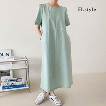 에이치스타일 OP 린넨퍼프원피스 여름 OPS
