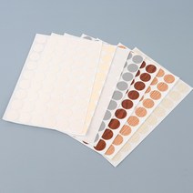 socean 벽 가구 흠집 보수 벽지 못 구멍 스티커 54P 원형 못자국 가리기 스티커 마루 메꾸미 못구멍 매꿈이 장판 수, 매끈 흰색 (001)