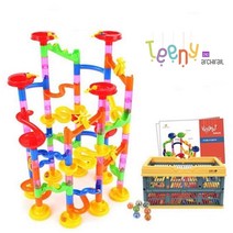 아키레일 창의 건축교구 구슬 레이싱 레일블록 더블팩 210p 블록장난감