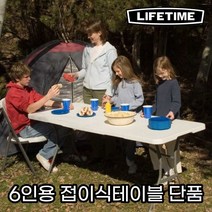 라이프타임 테이블 6인용 상판접이식 183cm 낱개판매 피크닉테이블 코스트코 야외테이블
