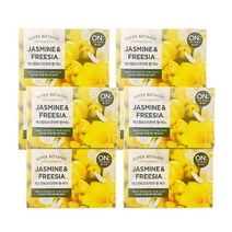 LG생활건강 온더바디 수퍼보타닉 비누 자스민&프리지아 80g X 4입, 4개