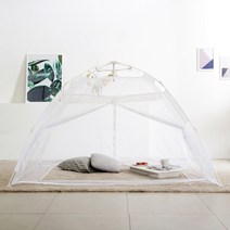 자동팝업 모기장(킹)/원터치모기장텐트 사각 캐노피, 단품