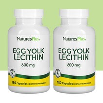 네이처스플러스 난유 캡슐 난황 레시틴 600mg 180캡슐 2통, 2개