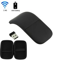 접이식 무선 블루투스 마우스 아크 터치 슬림 평면 인체 공학적 조용한, CHINA, wireless with bag