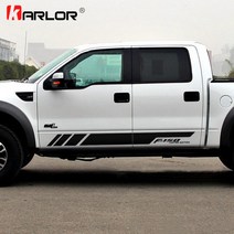 포드 레인저 랩터 F150 픽업용 자동차 차량용 양면 스티커 데칼 장식 1쌍, 02 WHITE_01 F150