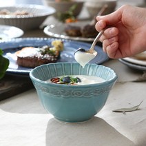 포르투칼 메세라미카 티에라 줄리엣 밥공기 12cm, 블루