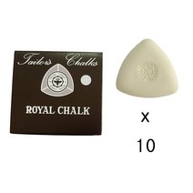 쏘잉스타 ROYAL 로얄 초크 칼라쵸크 삼각 초크 자고, 화이트10개, 1개