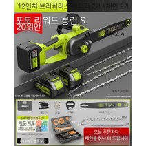 기계톱 충전용 무선 소형 동력톱 체인톱 전기톱, 13. [브러쉬리스 798TV] 2차전지 체인x2