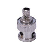 10pcs BNC 남성 RG59 CCTV 카메라 용 동축 커넥터 어댑터, 하나, 은