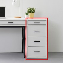 카루쏘 멀바우 서랍책상 1200 1600 1800, 4. 카루쏘 400 서랍장(폭400mm), 화이트