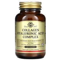 Solgar Collagen Hyaluronic Acid Complex 솔가 먹는 히알루론산 콜라겐 컴플렉스 30타블렛 2팩(30ct 2pk)