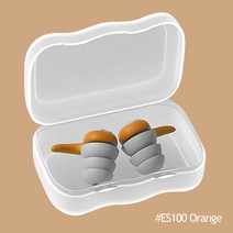 귀마개수면 귀 플러그 소음 감소 보호기 소프트 나노 실리카 젤 귀마개 방수 타포폰 파라 도미르 1 쌍, 03 A-Orange