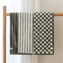 무한 체스&그리드 호텔수건, 라인, 1매