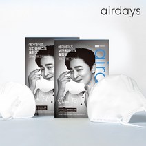 [새 패키지] 에어데이즈 KF94 슬림핏 대형.중형.소형 화이트 여름용 마스크 더얇고 가벼운 귀편한 바인셀러, 소형, 50매