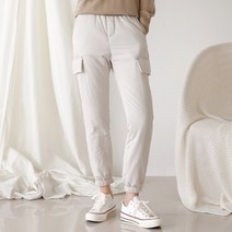 여성 골프 바지 겨울 패딩 조거 팬츠 허리밴딩 카고 빅사이즈 골프웨어 연습복