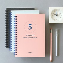 인디고 원데이 스터디 플래너 - 5 Subjects (100일), 스카이