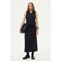 독일 자라 ZARA 204007 ZW 컬렉션 핀스트라이프 미디 스커트