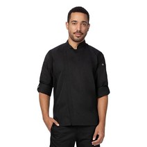 Chef Works 서스테너블 하트포드 셰프 코트 화이트 M, X-Small, Black