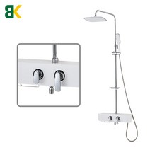 [고치고] 비케이 BKR-002W 출장설치 해바라기 레인 샤워기 수전 선반형 수전 수도꼭지, 1개