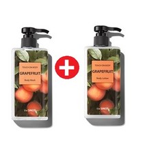 더샘 1+1 터치 온 바디 자몽 바디 워시+로션, 300ml+300ml
