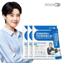 [쇼핑엔티] 데이즈온 오한진 프리바이오틱스FOS 트리플 3개월, 3박스, 4.3g