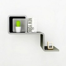 날아라 연S 벽선반 장식장 인테리어 DIY 책장, 화이트