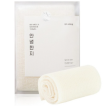 디어커스 안녕한지 저자극 샤워타월, 3개, 1개입