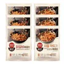 (냉동)비비고 닭갈비볶음밥440gx3개+차돌깍두기볶음밥410gx3개, 1세트