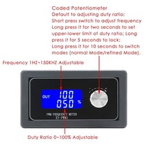 주파수 발생기 DROK DC 3.3V-30V 5-30mA 1Hz-150kHz 조절 가능한 출력 PWM 펄스 듀티 사이클 스퀘어 웨이브 기능 신호 생 모듈156327