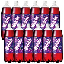 와이딜 농심 과일 음료 포도 1.5L 1박스 비타민 12병 여름 탄산 웰치스, 12개