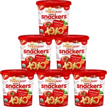 해피베이비 스낵커 어린이곡물과자 42.5g, 6개, Tomato + Basil