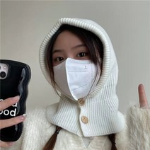 [사은품증정] 니트 바라클라바 넥워머 여성 겨울 모자 발라클라바 버프 워머