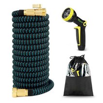 릴호스 고압 세차 소방 물 호스 분사기 새로운 유형 25ft-100ft 텔레스코픽 정원 호스 라텍스 매직 내마모, 03 Hose set_01 25피트_01 3/4